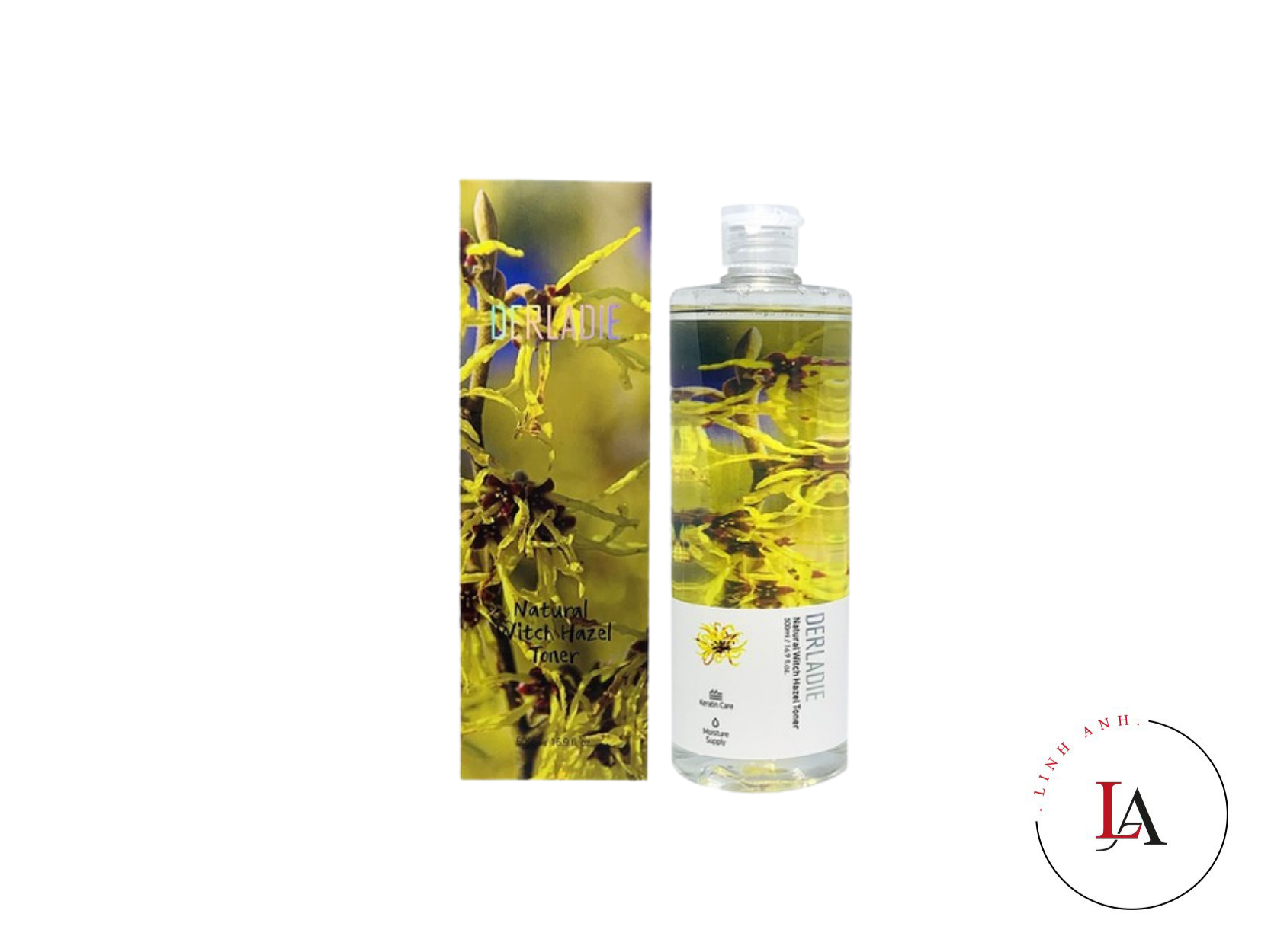 Nước hoa hồng cây phỉ Derladie 500ml cho da dầu, mụn